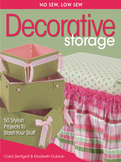 Title details for No Sew, Low Sew Decorative Storage by Carol Zentgraf - Available